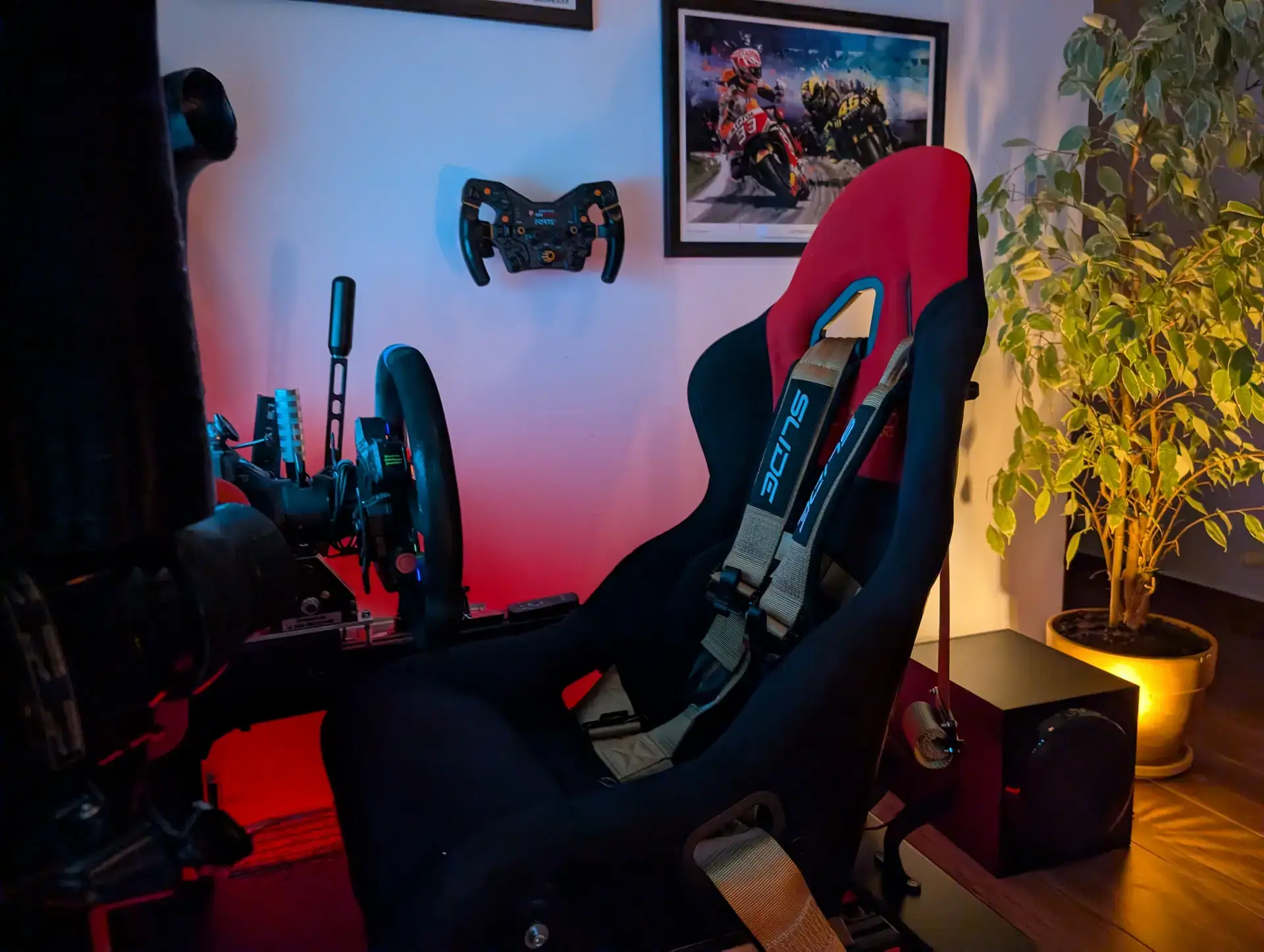 Večerní simracing session v boxu